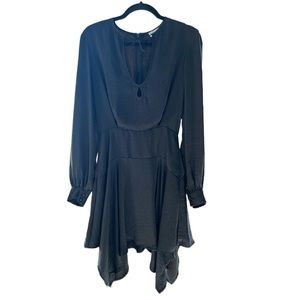 Black flowly midi dress